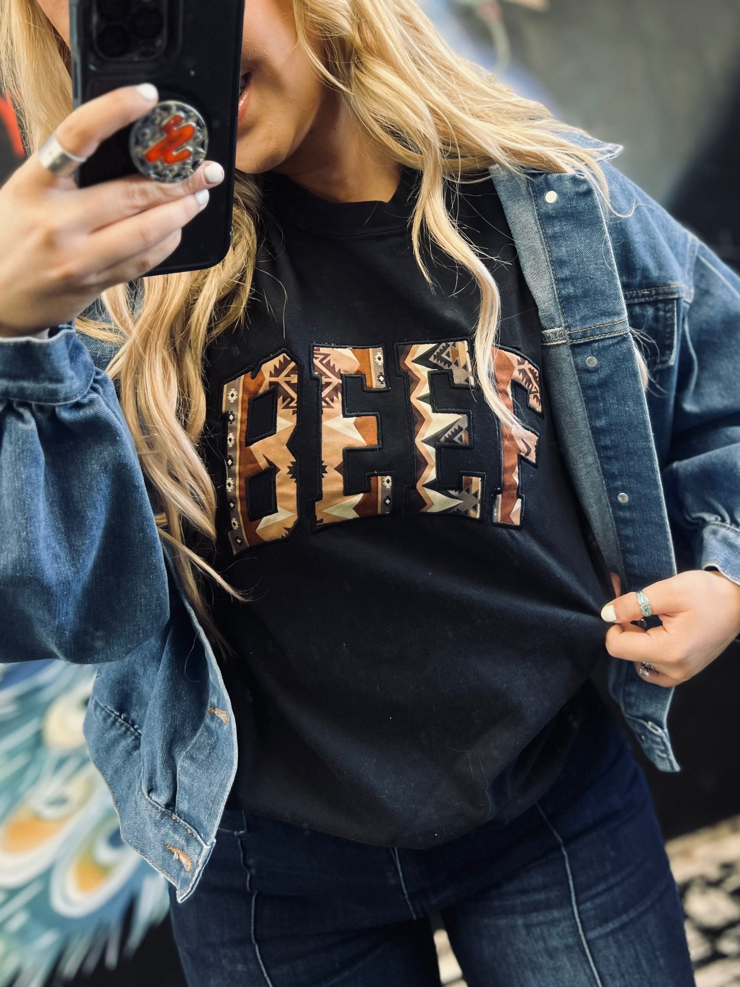 Beef Embroidered T-Shirt