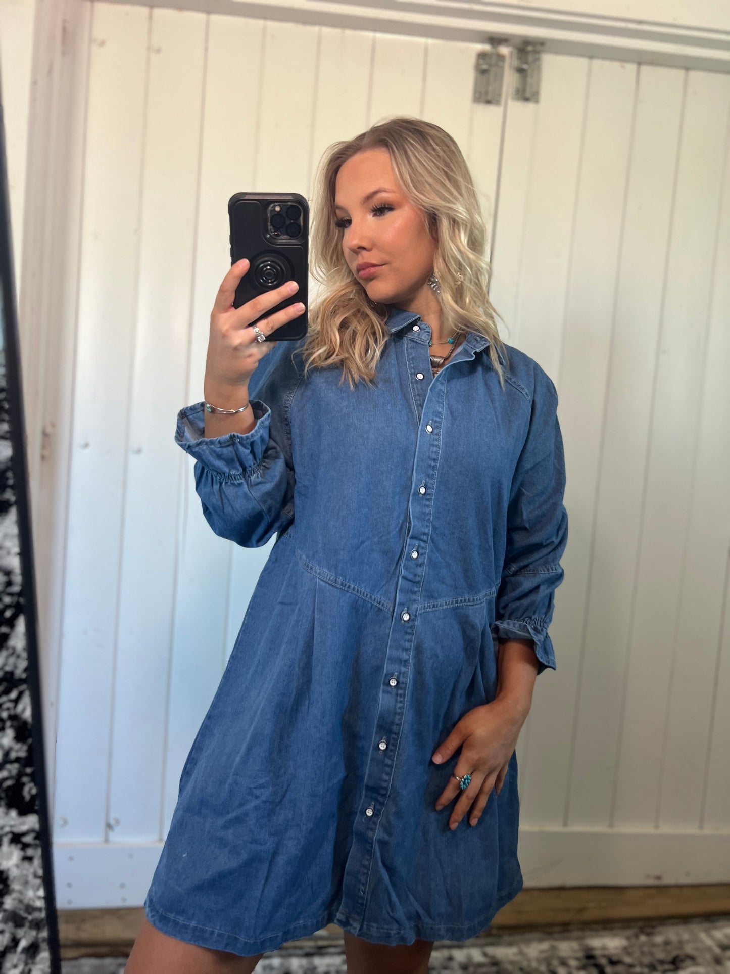 Blue Denim Dress